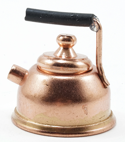 Dollhouse Miniature Copper Teapot, 1Pk